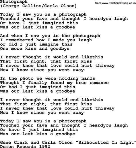 photograph lyrics